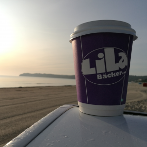 Káva na pláži v Binz
