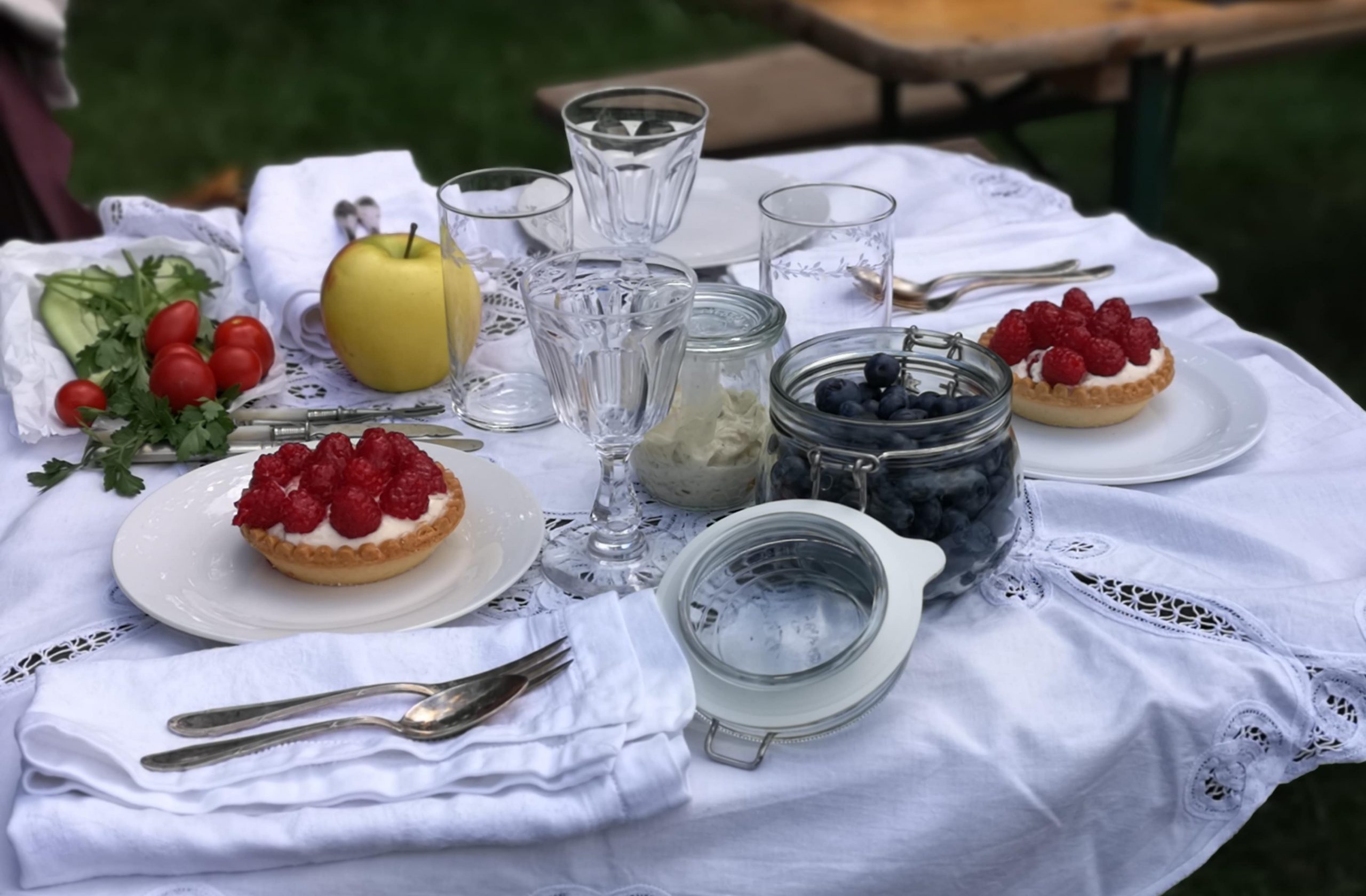 Alltagsgegenstände beim Retro Picknick 2019