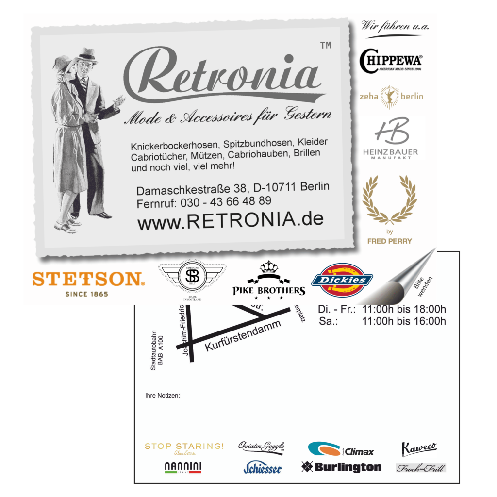Пощенска картичка Ретрония