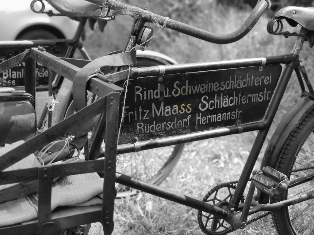 Fahrrad der Fleischerei Fritz Maass