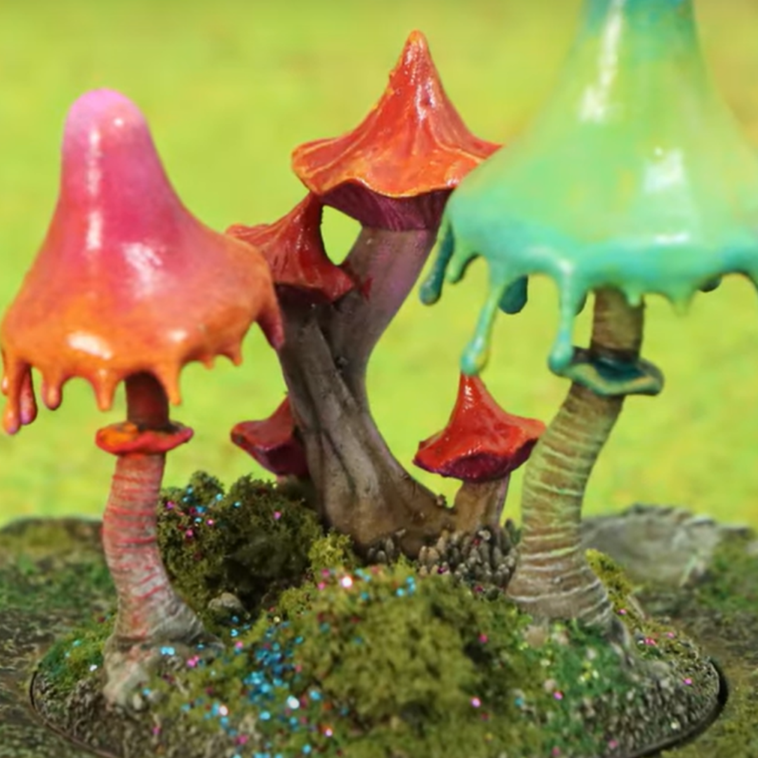 Terreno degli evocatori - funghi magici con gradiente