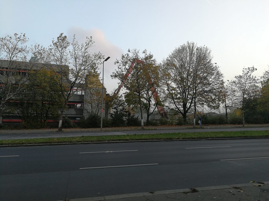Abriss alte Post Klosterstraße Berlin-Spandau November 2017