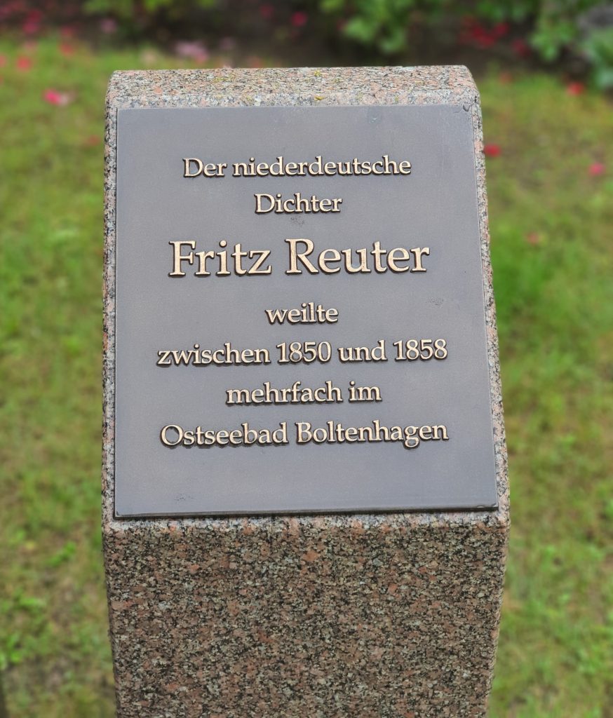 Büste Fritz Reuter - Boltenhagen Juli 2020