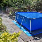 Stavba bazénu květen 2021 - tentokrát správně (Intex Frame Pool - 300x200x75 cm)