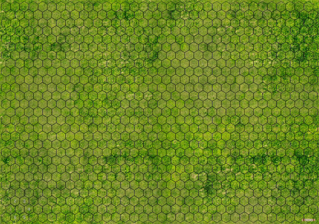 Demonworld Spielmatte - Gras - Vorschau mit Linien