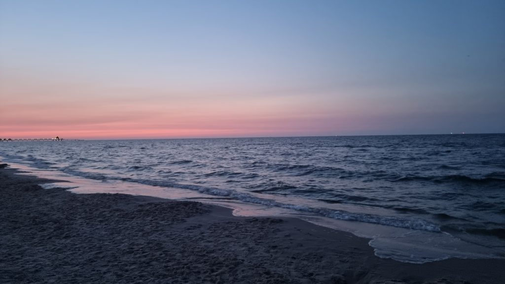 Strand Seebad Ahlbeck bei Nacht Juli 2021