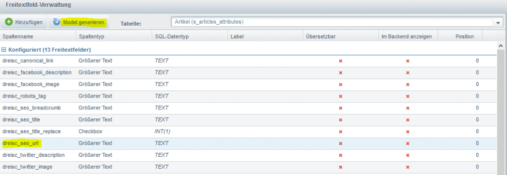 Shopware 5 Fehler beim Export