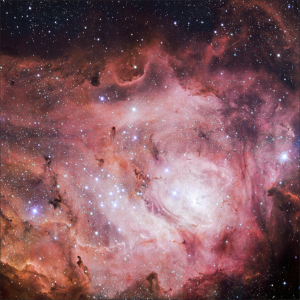 Weltraum Spielmatte Lagoon Nebula 120x120 und 90x90 cm