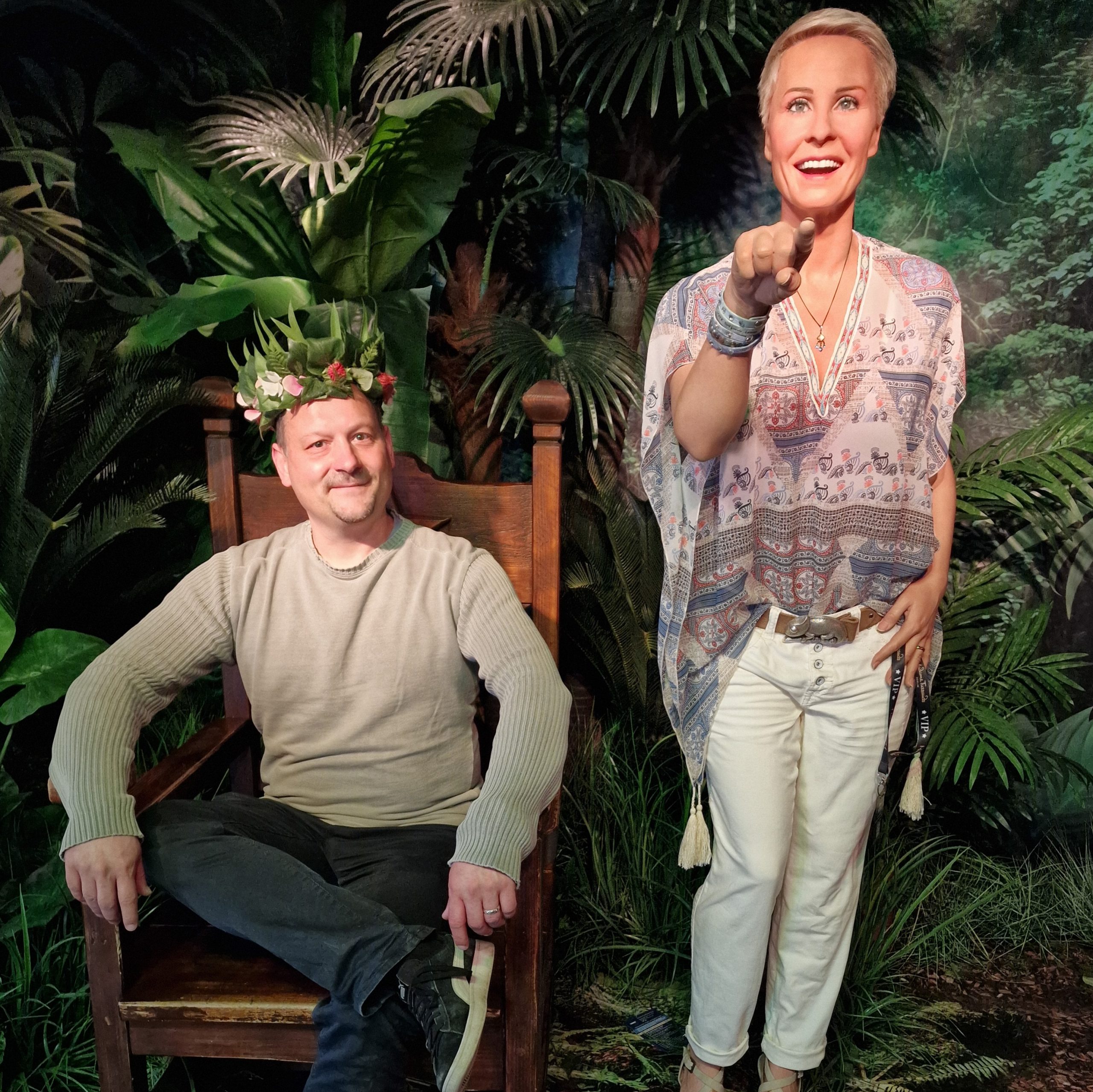 Da Kohli als Dschungelkönig (Madame Tussauds April 2022)