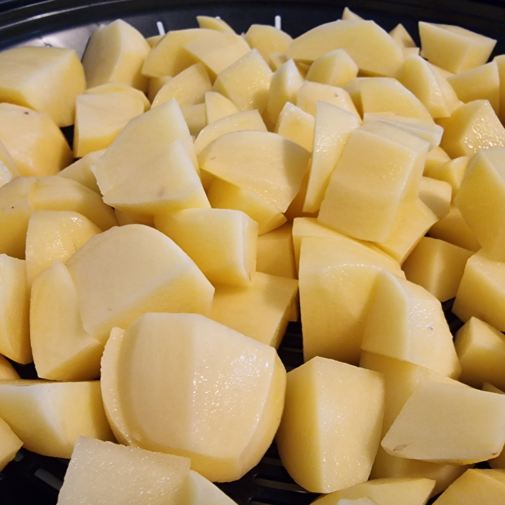 задушени картофи с Bosch Cookkit