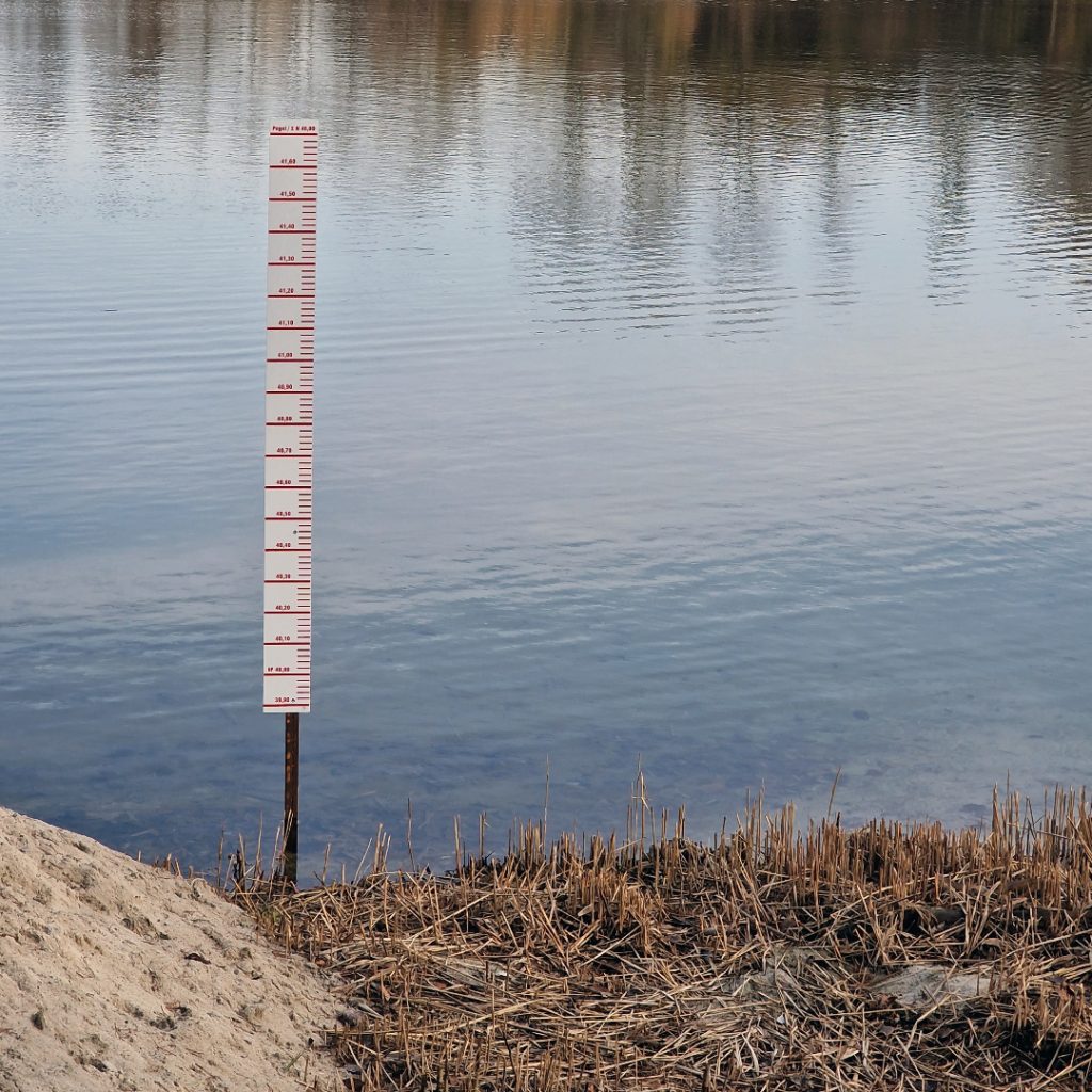 Niveau d'eau au Tierpark Germendorf décembre 2022