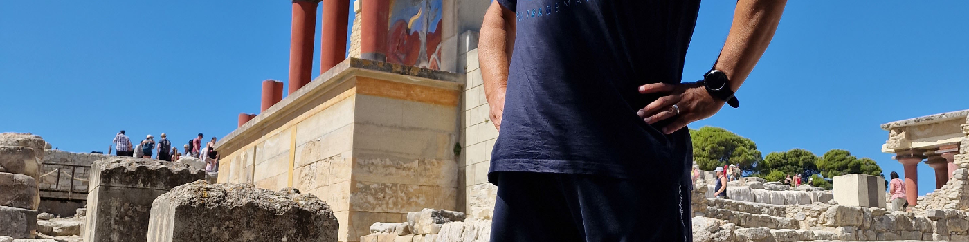 Kohli beim Palast von Knossos