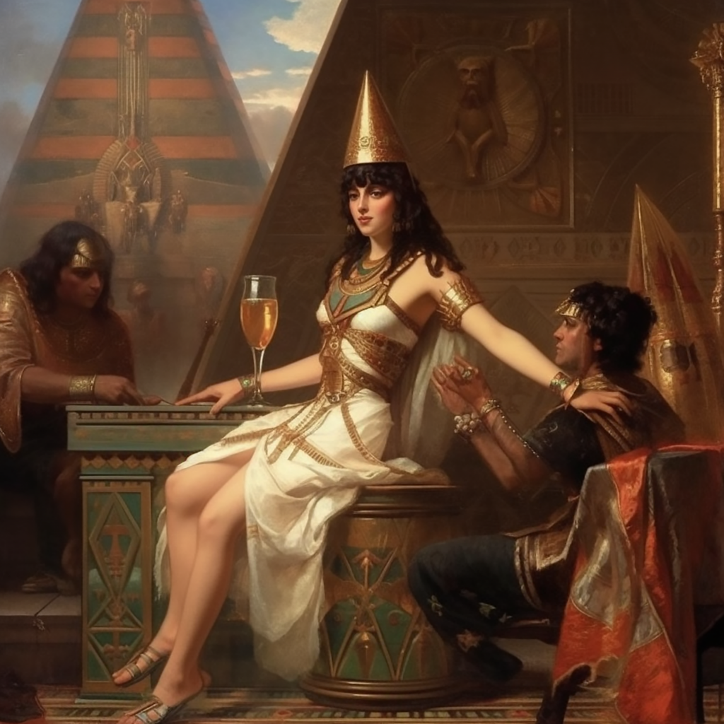 Cleopatra wird umworben oder doch nur das Kaltgetränk?