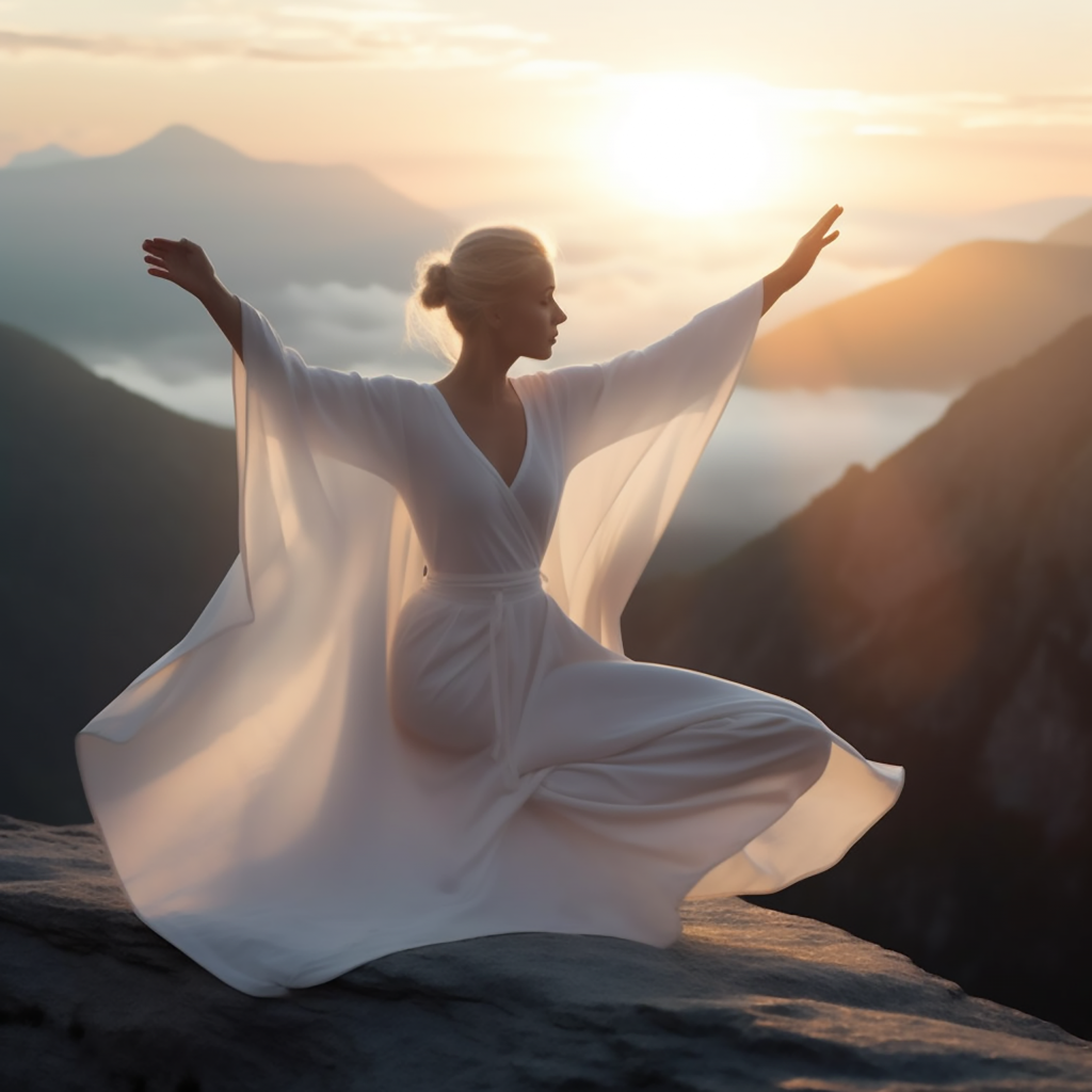 Вътрешна хармония в бяло: благодатта на йога