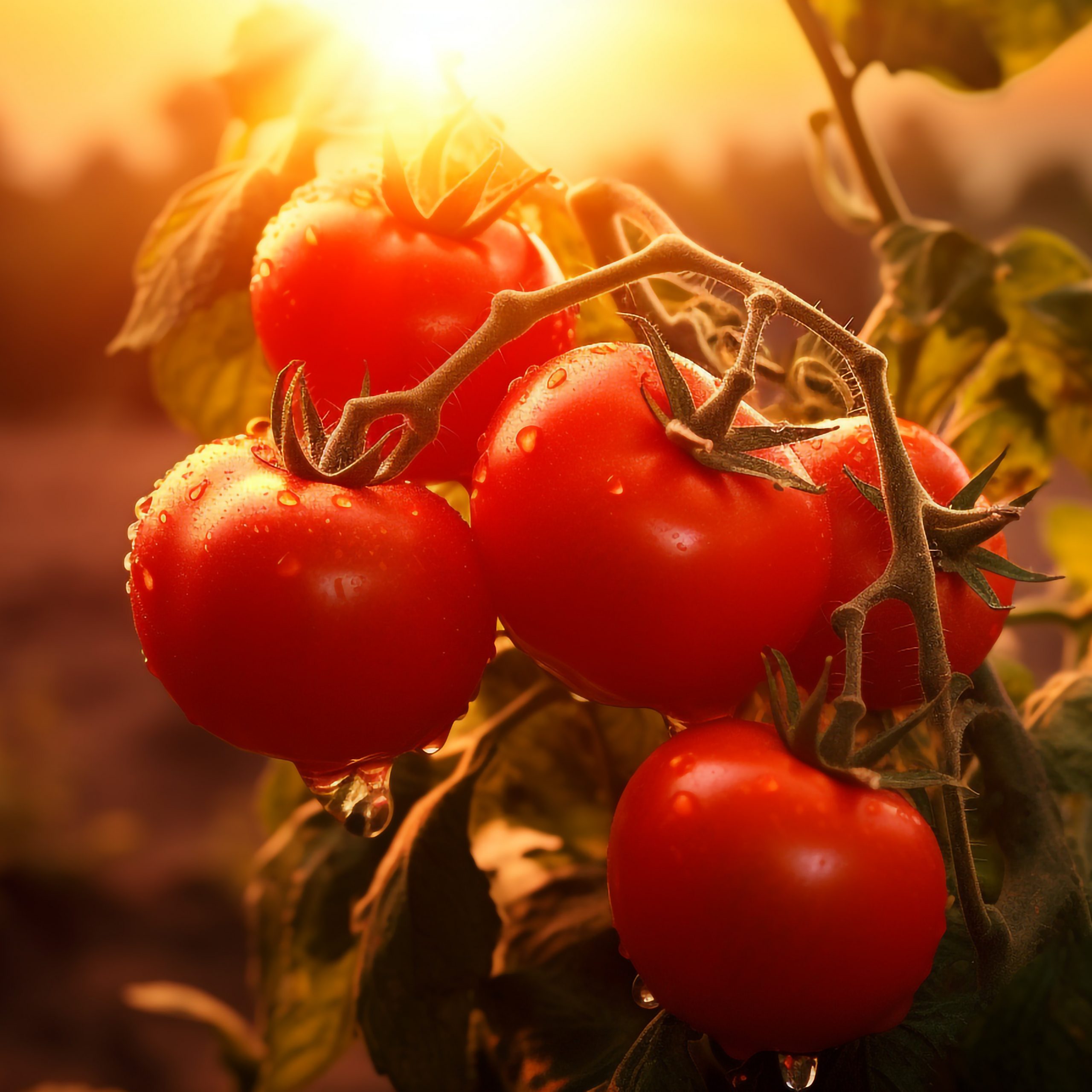 Pomodori alla luce della sera