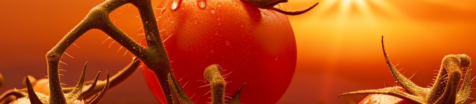 Tomatoes ann an solas an fheasgair VIII