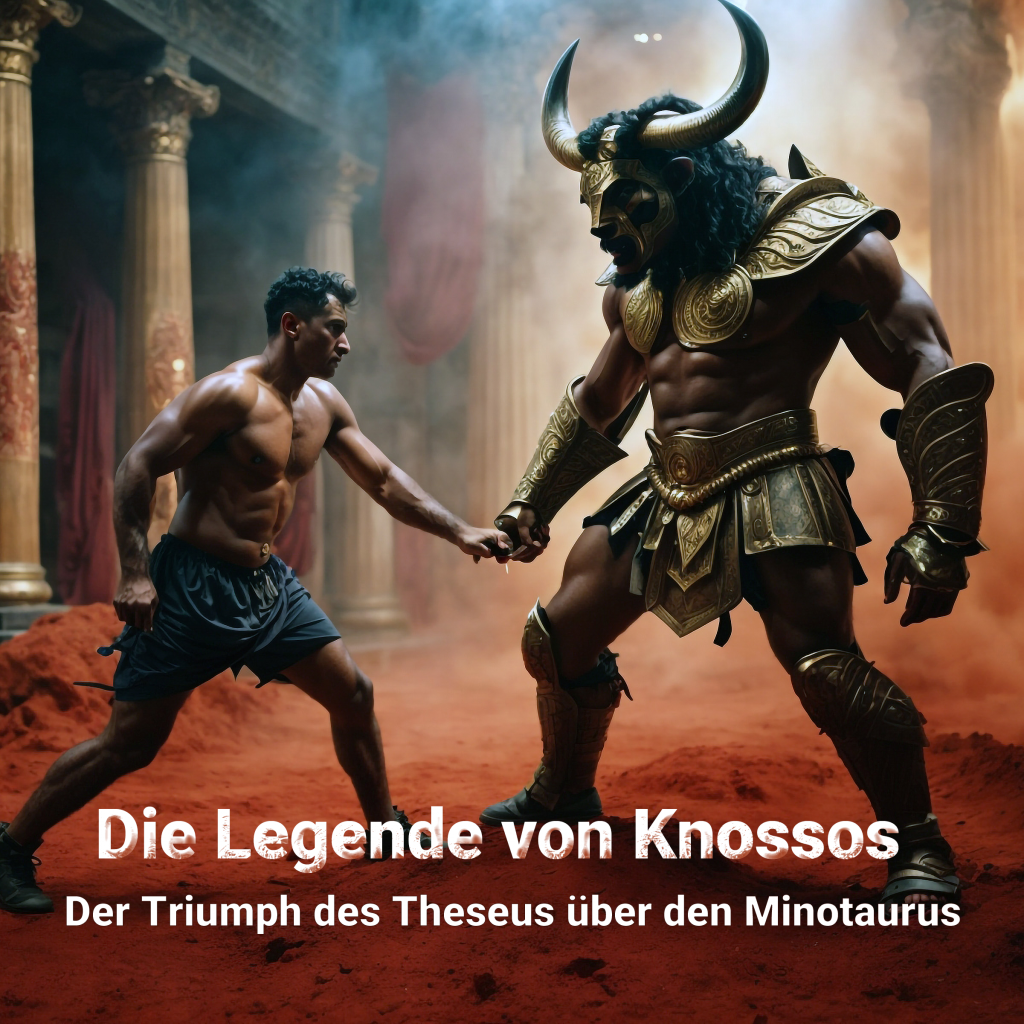 Легендата за Кносос: Триумфът на Тезей над Минотавъра