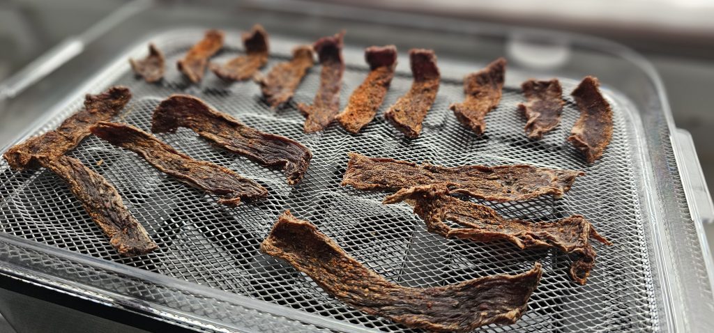 Getrocknetes Rindfleisch im Dörrautomaten