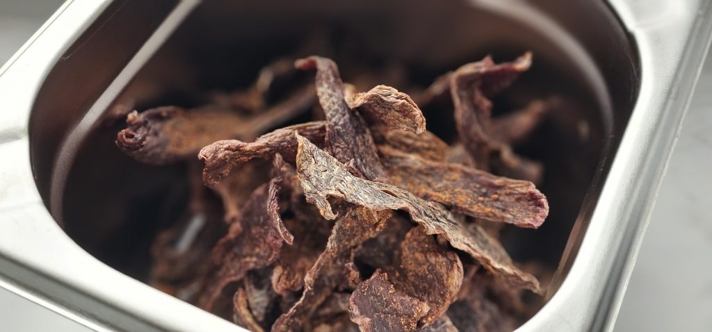 Getrocknetes Rindfleisch im Dörrautomaten